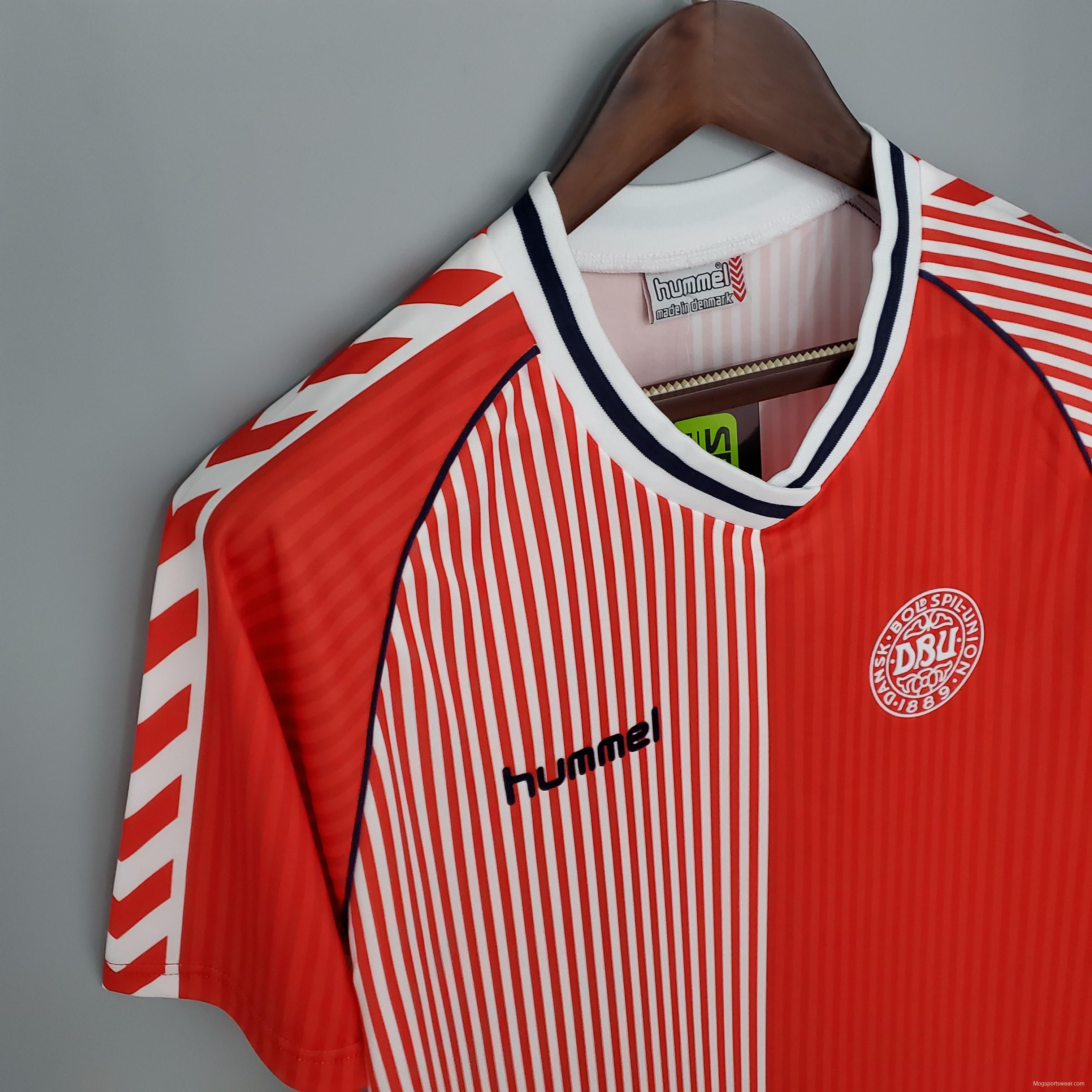 Retro Denmark 1986 home Soccer Jersey