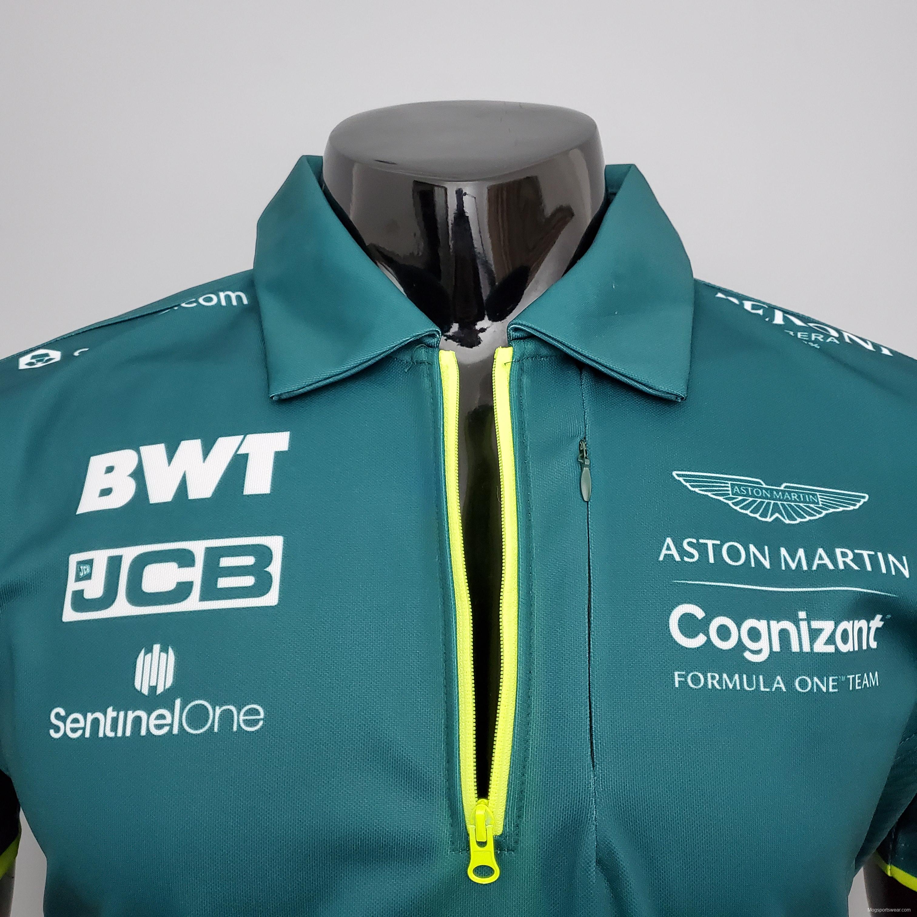 FI Formula One stadium service Aston Martin polo S-5XL