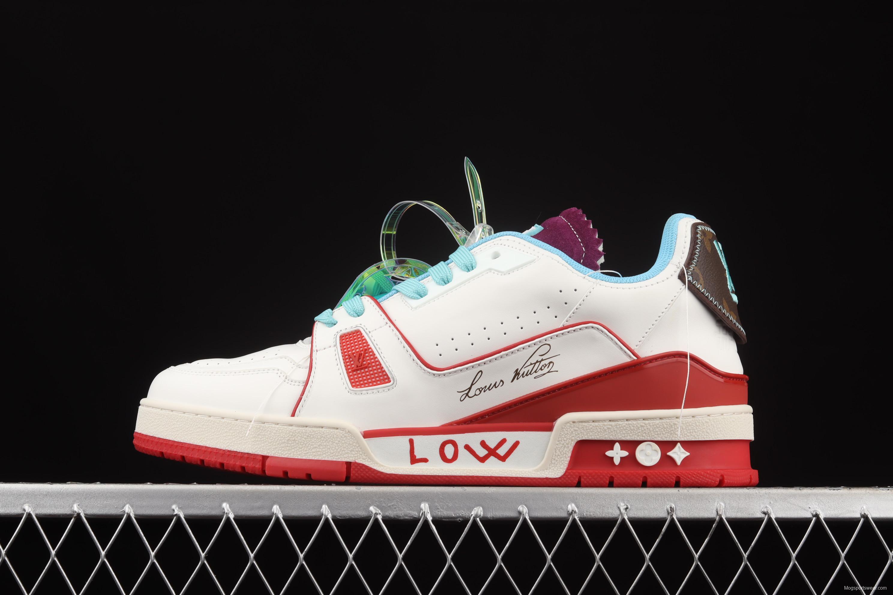 Authentic LV 2021s LV Trainer is limited to the latest color matching in autumn