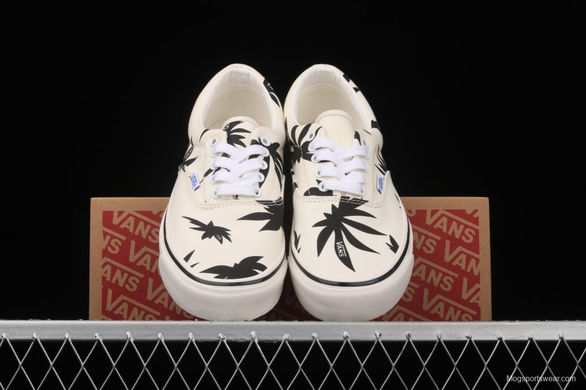 Vans Og Era Lx 2021 new high-end Korean version Baitai Maple Leaf White low-top board shoes VN0A4BVA01Z