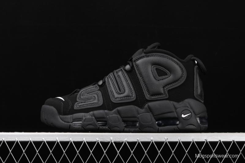 Supreme x NIKE Air More Uptempo co-signed AIR classic high street leisure sports basketball shoes 902290-001