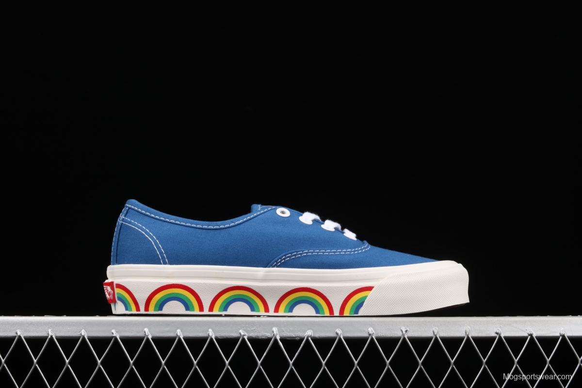 Vans Authentic blue rainbow Anaheim low-top casual board shoes VN0A54F241D