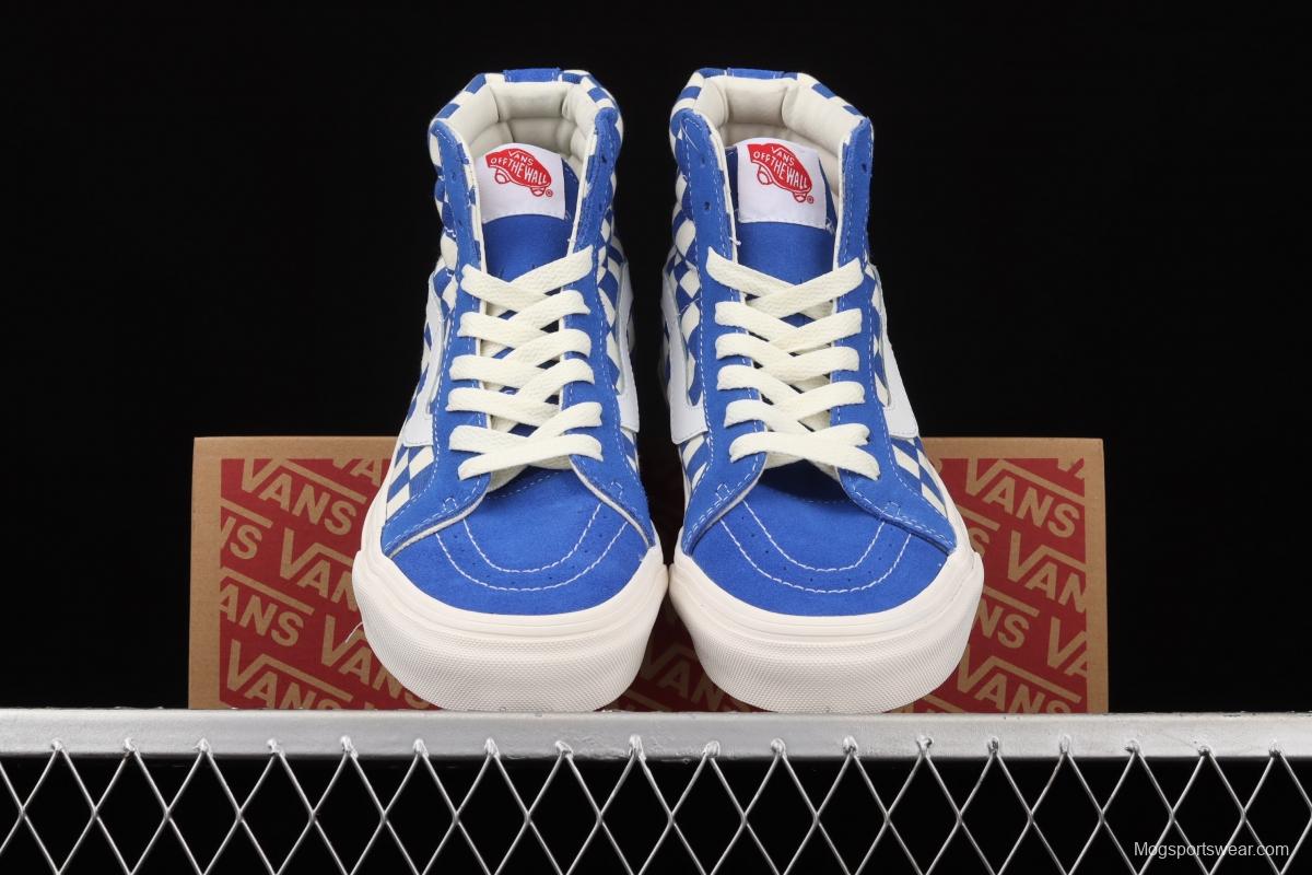 Vans SK8-Hi Vans Anaheim chessboard checkered high top casual board shoes VN0A38GF2U8