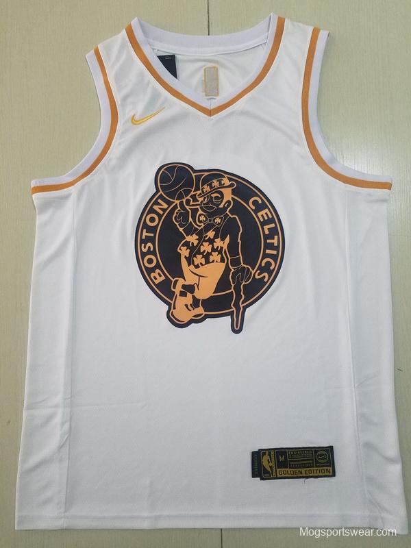 Kemba Walker 8 White Golden Edition Jersey