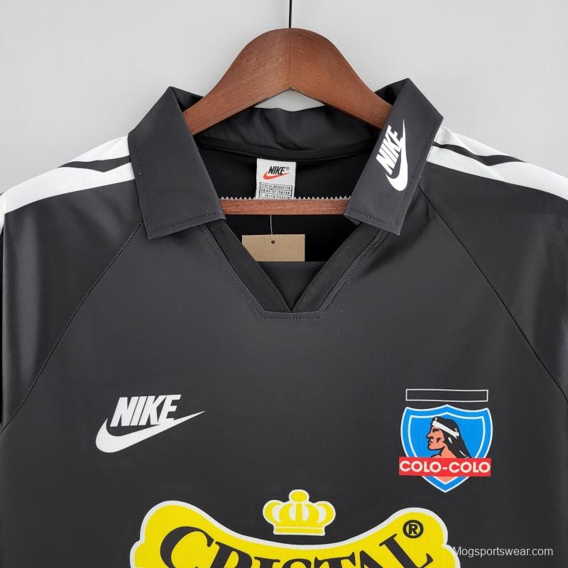 Retro 1995 Long Sleeve Colo Colo Away Soccer Jersey