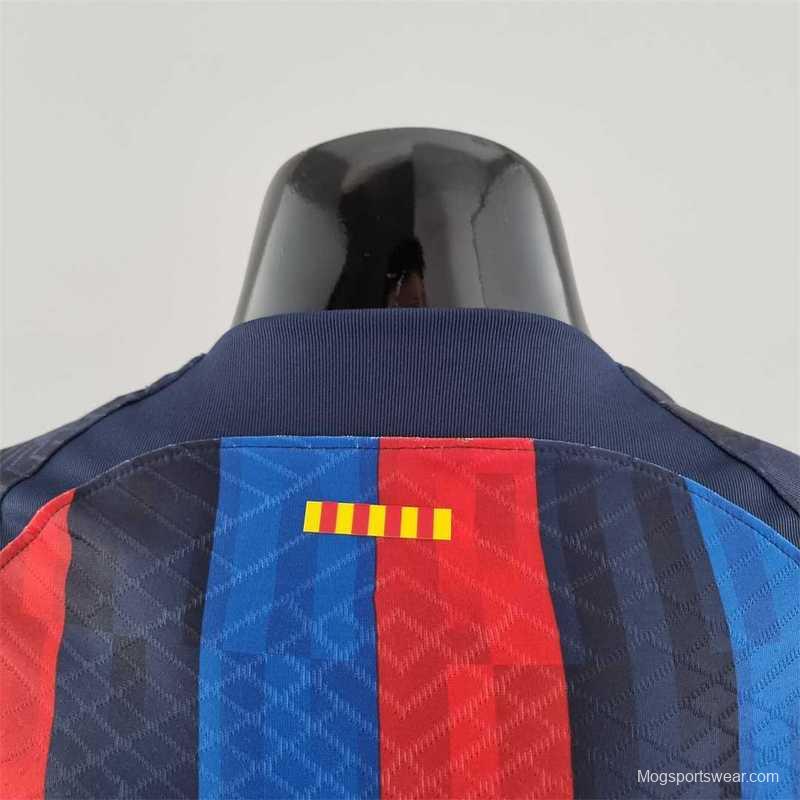 Player Version 22-23 Barcelona Home Soccer Jersey