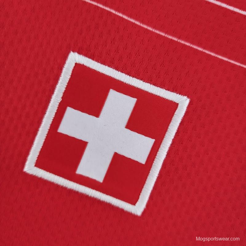 2022 Switzerland Home Soccer Jersey