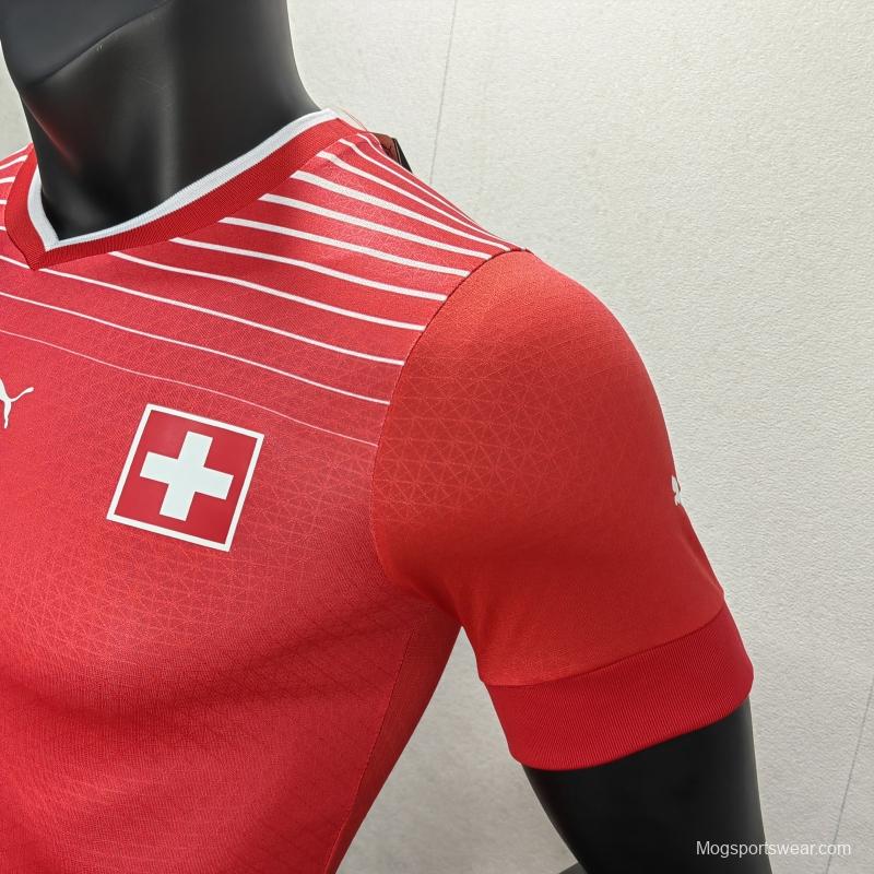 Player Version 2022 Switzerland Home Soccer Jersey