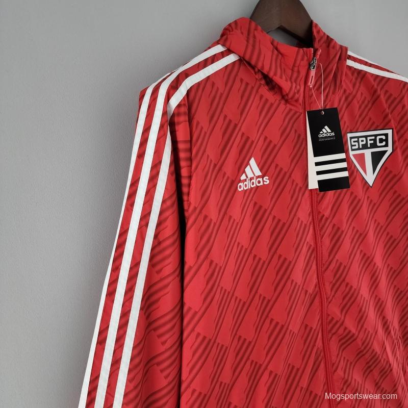 2022 Sao Paulo Windbreaker Red White