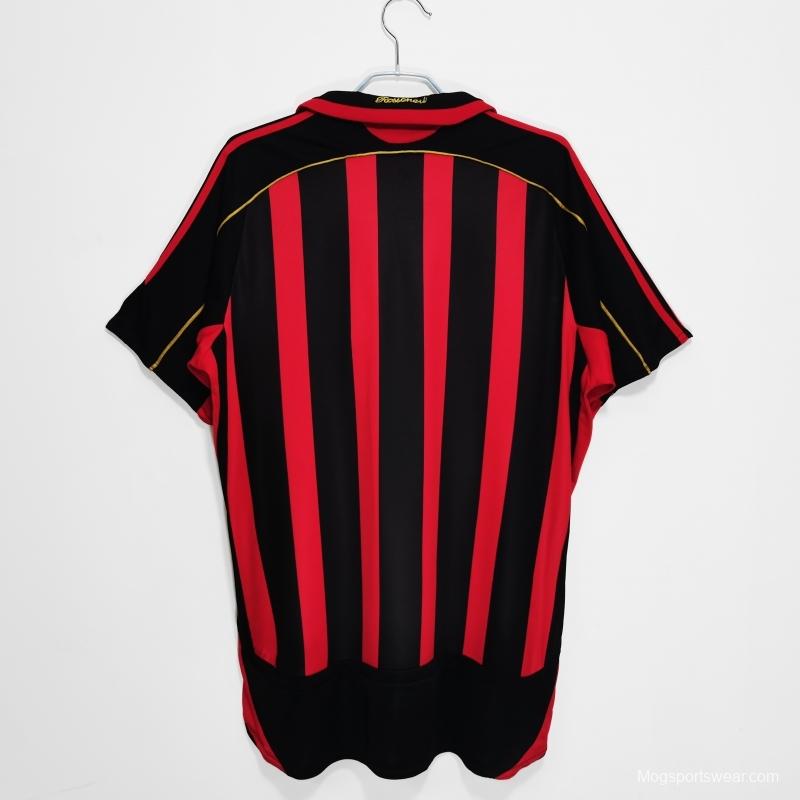 Retro 2006/07 AC Milan Home Soccer Jersey