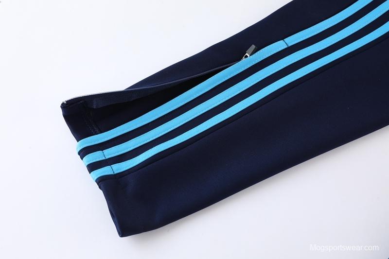 2022 Argentina Blue Full Zipper Tracksuit