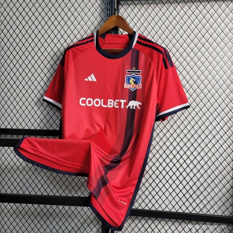 23-24 COLO COLO AWAY Red Jersey