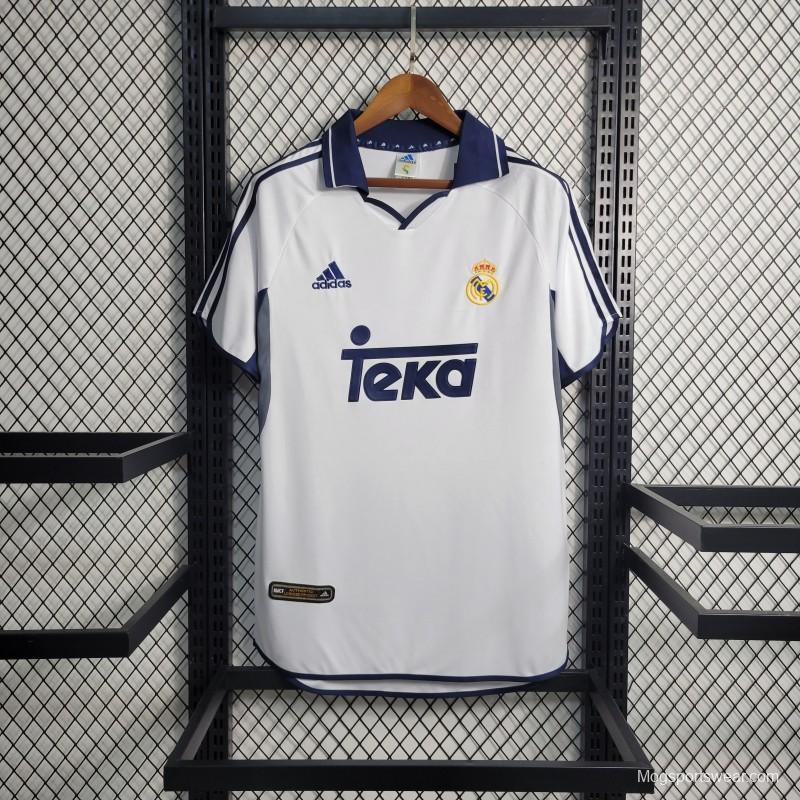 Retro 00-01 Real Madrid Home Jersey