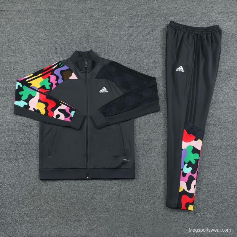 23/24 Adidas Black Full Zipper +Pants