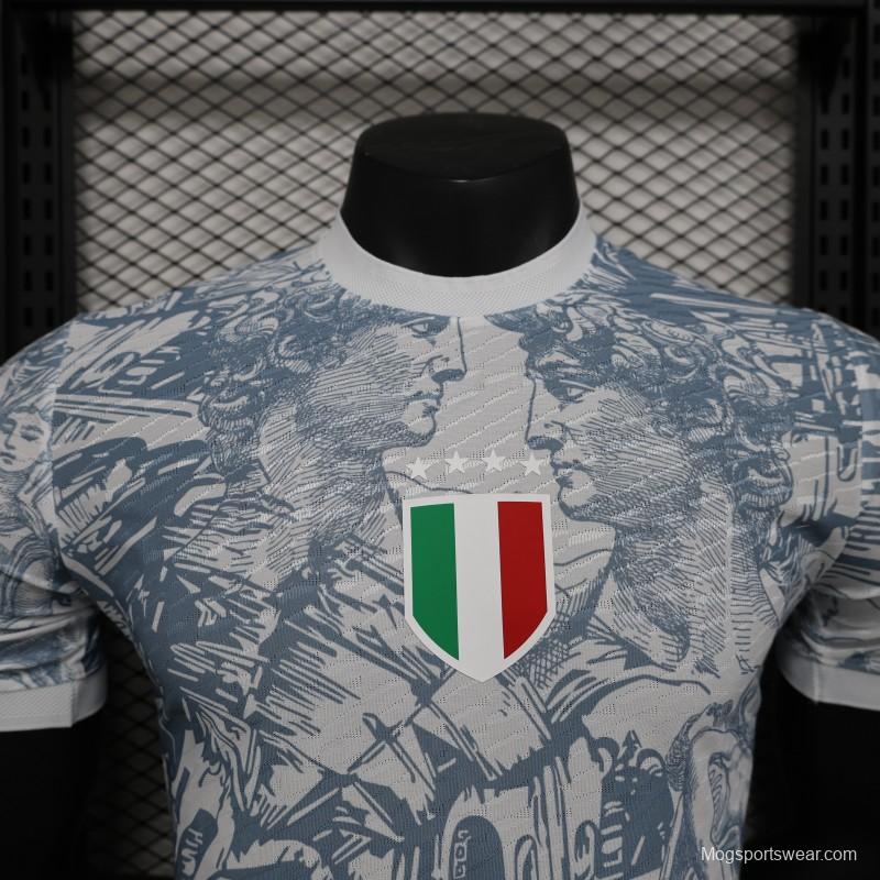 Player Version 2024 Italy Michelangelo White Special Training Jersey