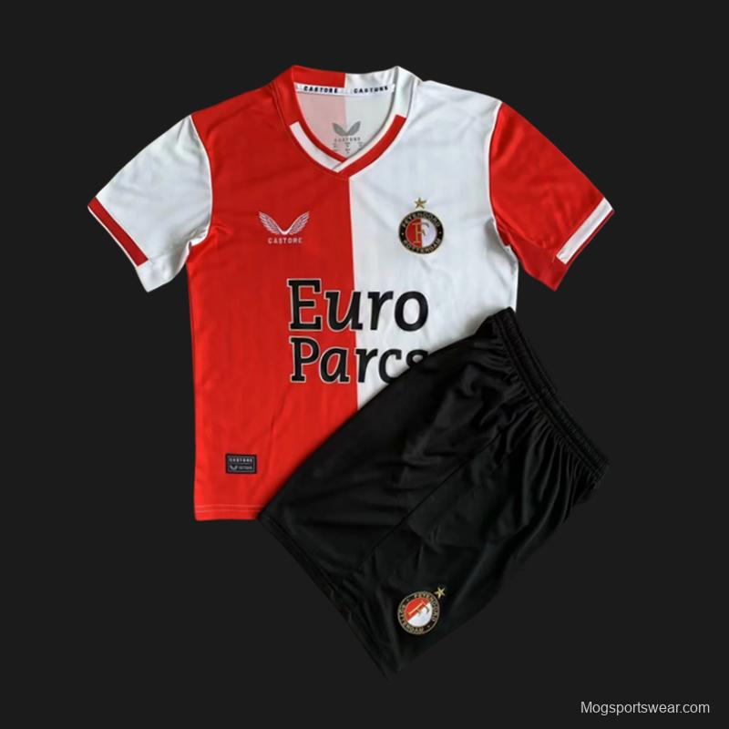 23/24 Kids Feyenoord Rotterdam Home Jersey