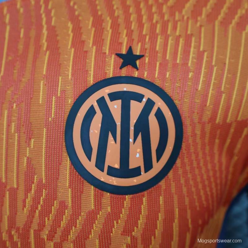 Player Version 23/24 Inter Milan Third Orange Jersey