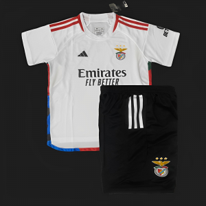 23/24 Kids Benfica Third White Jersey