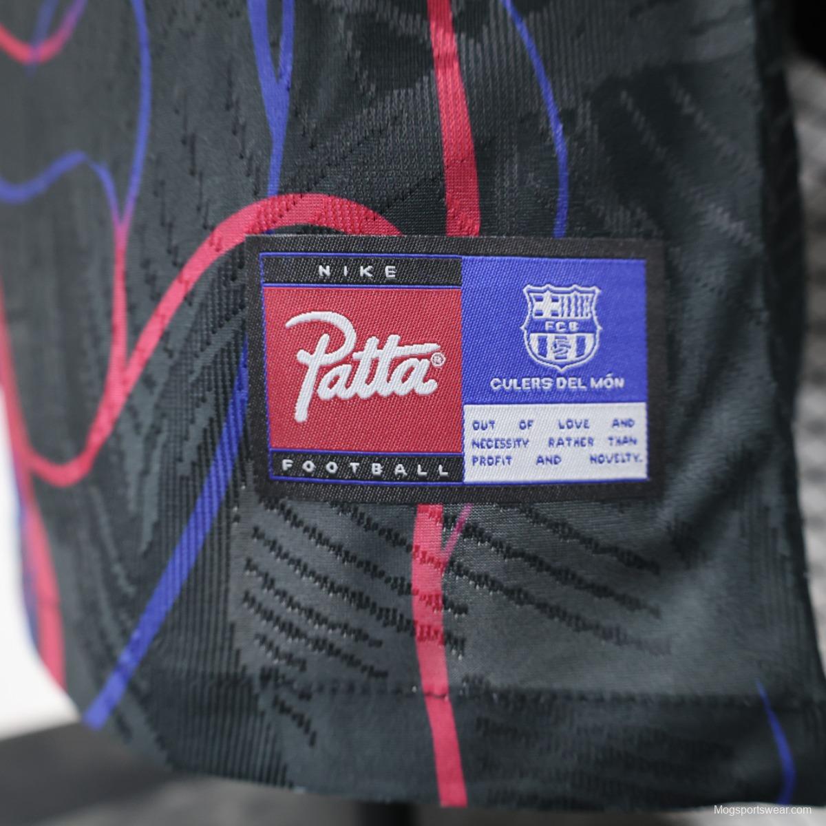 23/24 Barcelona X Patta Special Edition Pre-Match Jersey With Patta Sponsor