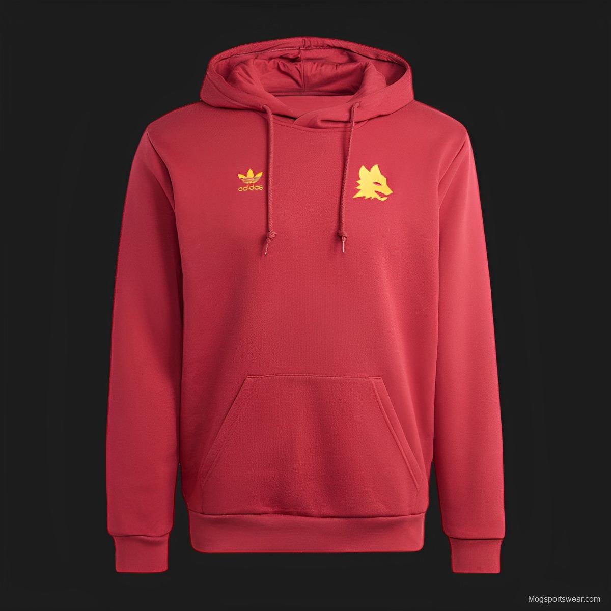 23/24 Roma Red Mens Hoodie