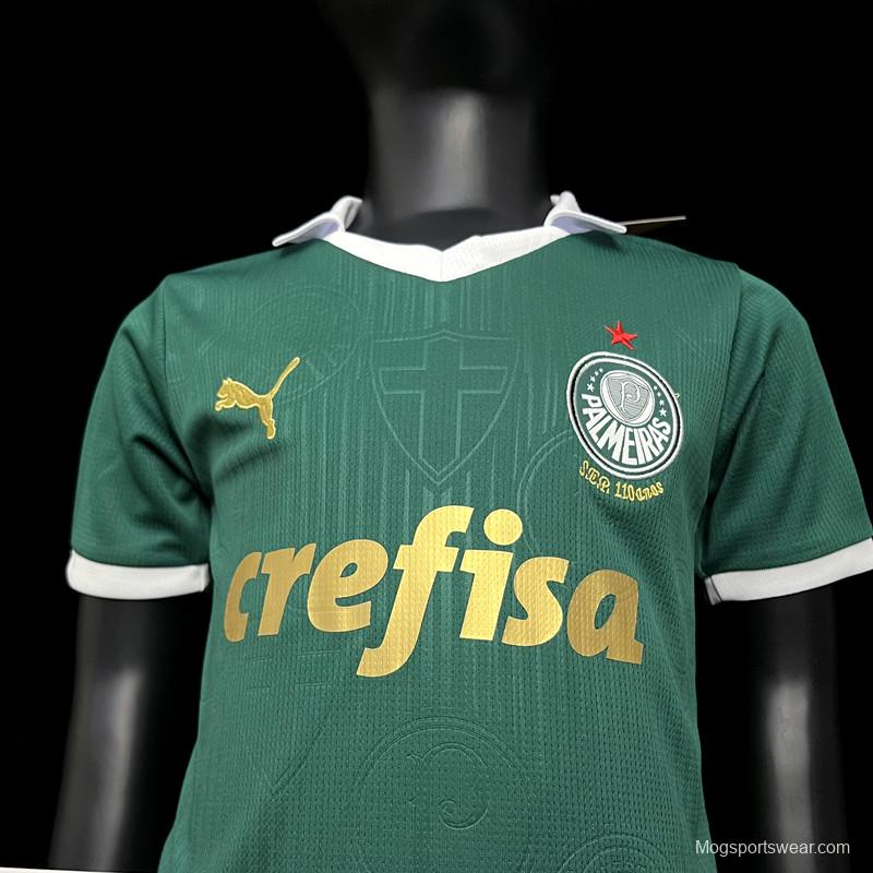 24/25 Kids Palmeiras Home Jersey