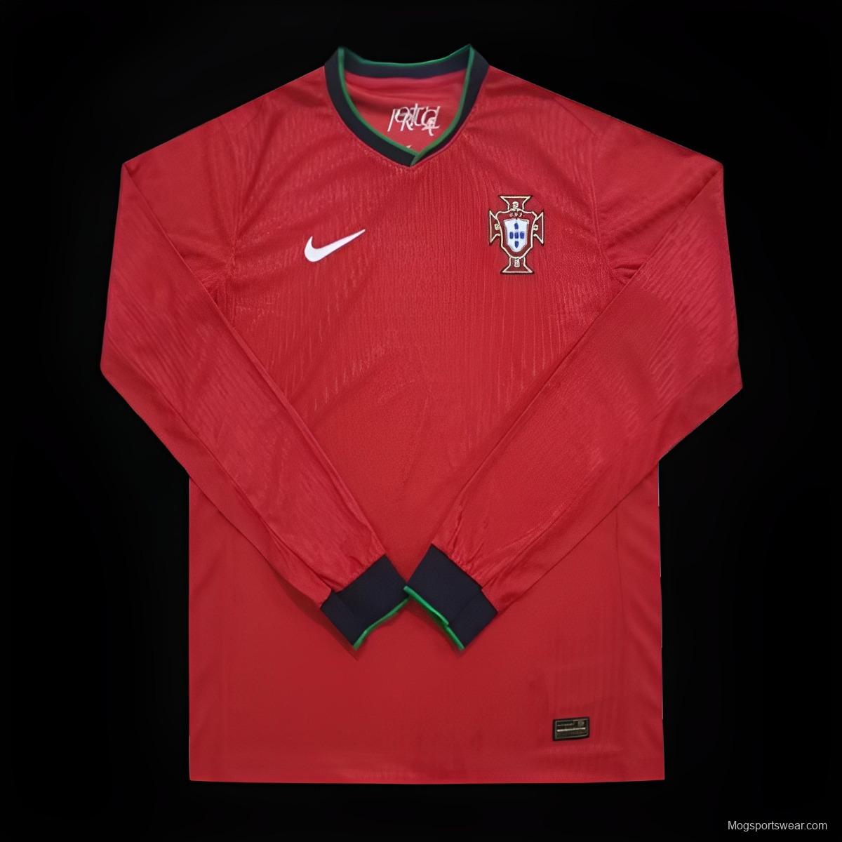 2024 Portugal Home Long Sleeve Jersey