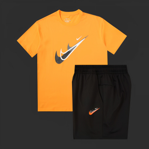 2024 Nike Yellow Cotton Short Sleeve Jersey+Shorts