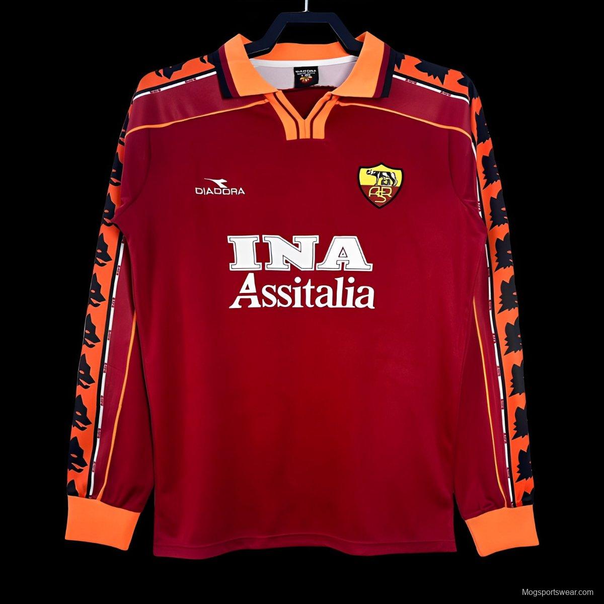 Retro 98/99 Roman Home Long Sleeve Jersey